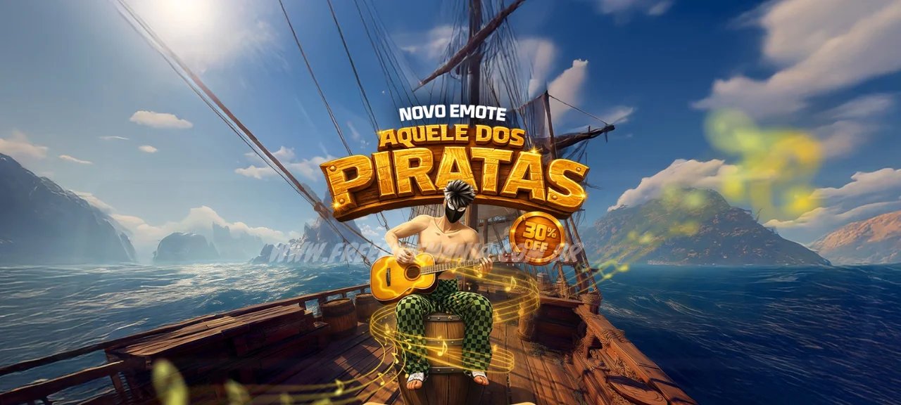Escolha Royale Free Fire traz Emote Aquele dos Piratas - Imagem do artigo