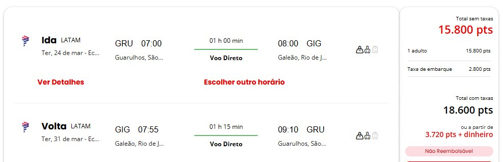 Esfera Viagens: 4 destinos por até 20 mil pontos - Imagem do artigo original