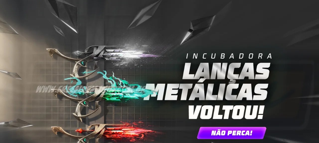 Token Royale Free Fire traz Incubadora Lanças Metálica - Imagem do artigo