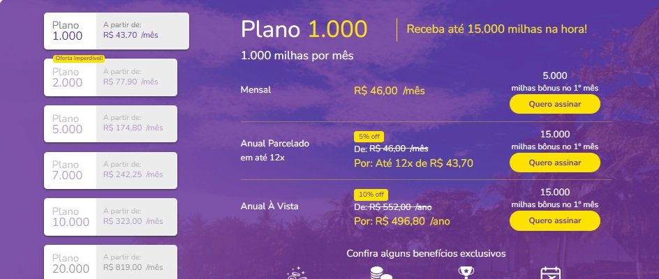 Clube Smiles oferece até 20.000 milhas imediatas na adesão - Imagem do artigo original
