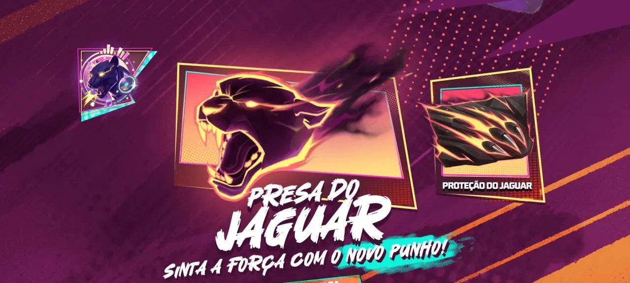 Torre de Tokens Free Fire traz Punho Presa do Jaguar - Imagem do artigo