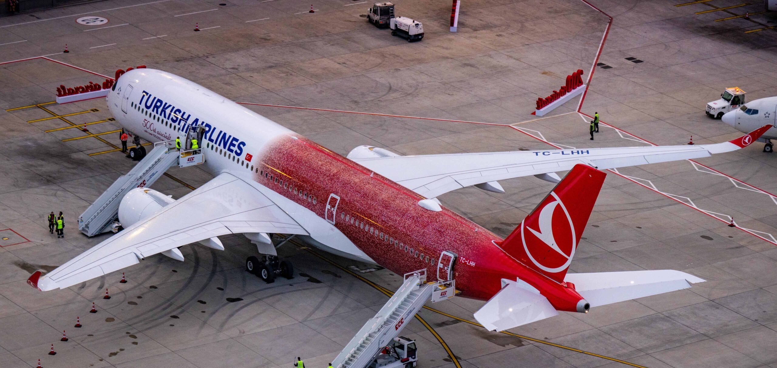 Turkish Airlines revela 500ª aeronave e planeja 1000 até 2036 - Imagem do artigo original