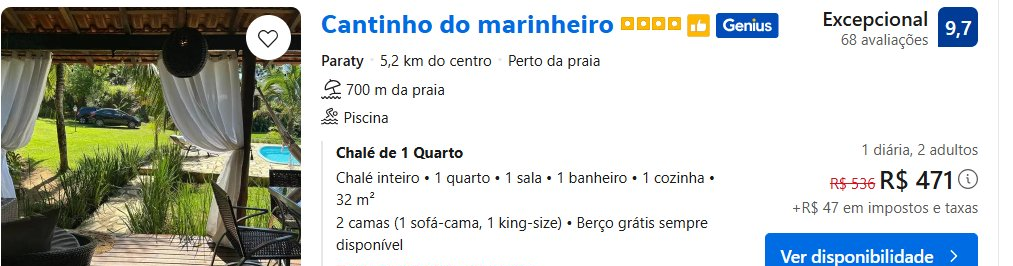 Hospedagens em Paraty: reserve no Booking.com com desconto - Imagem do artigo original