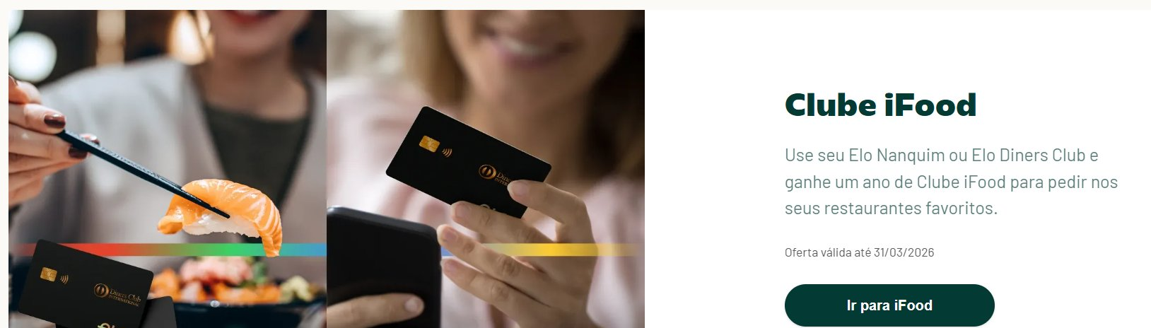 Clube iFood grátis: Elo dá 12 meses de assinatura - Imagem do artigo original